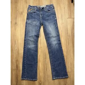 Women’s Blue Wash Ariat Denim B4 Relaxed Straight Size 26x28